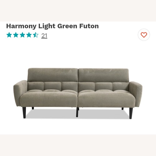 Used Harmony Light Green Futon  for sale on AptDeco
