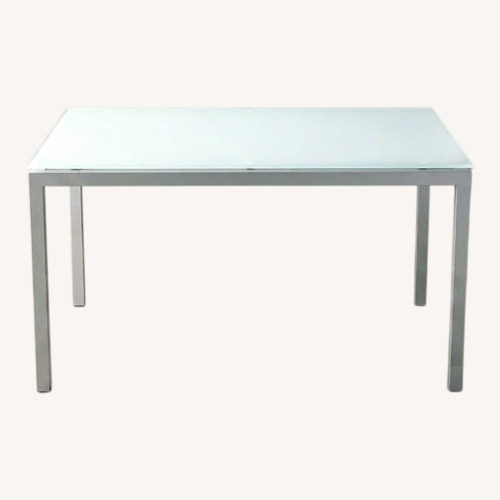 Used Design Within Reach Tavola Glass Table or Desk for sale on AptDeco
