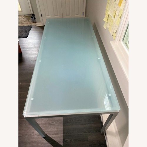 Used Design Within Reach Tavola Glass Table or Desk for sale on AptDeco