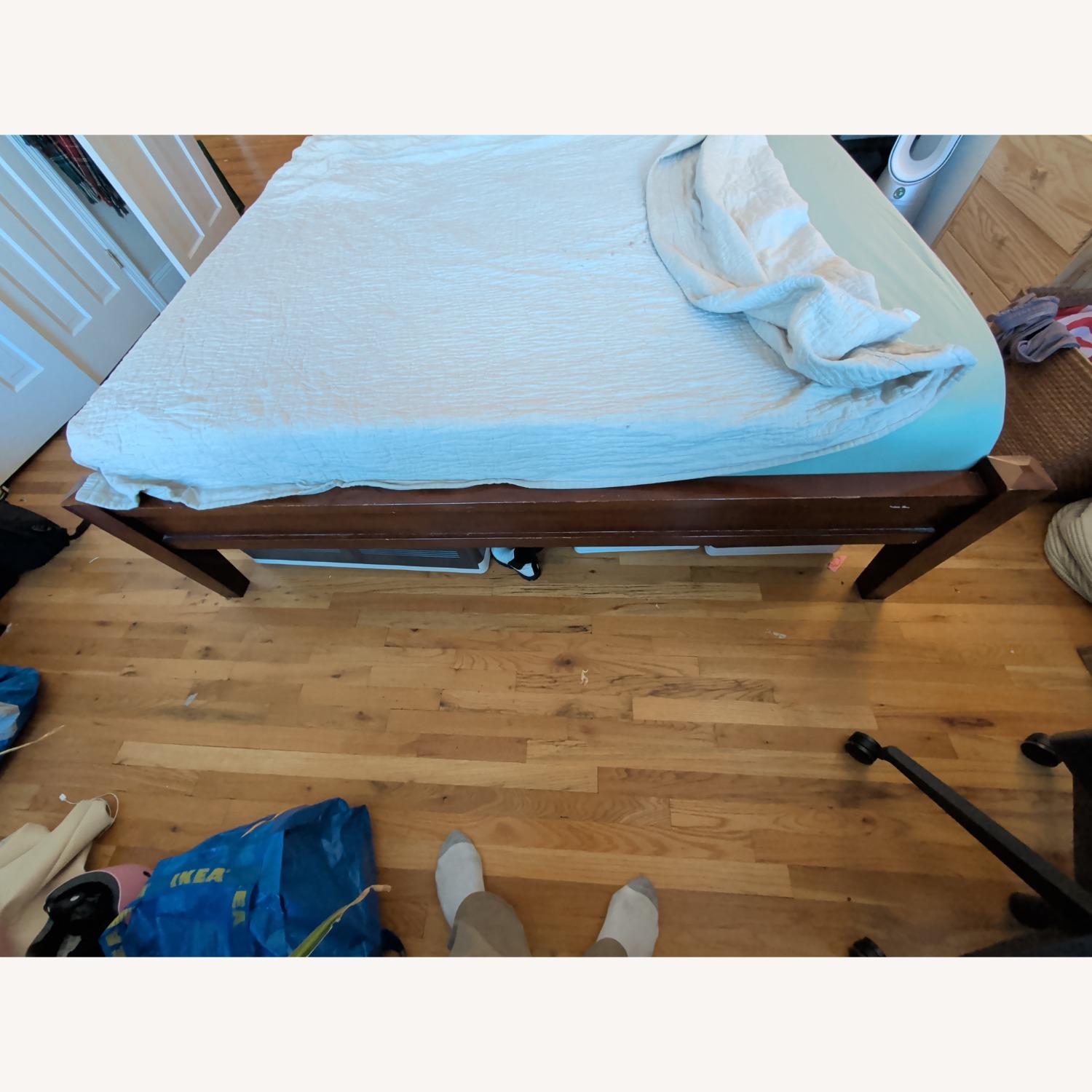 Pottery Barn Valencia Dark Brown Wood King Bed - image-6