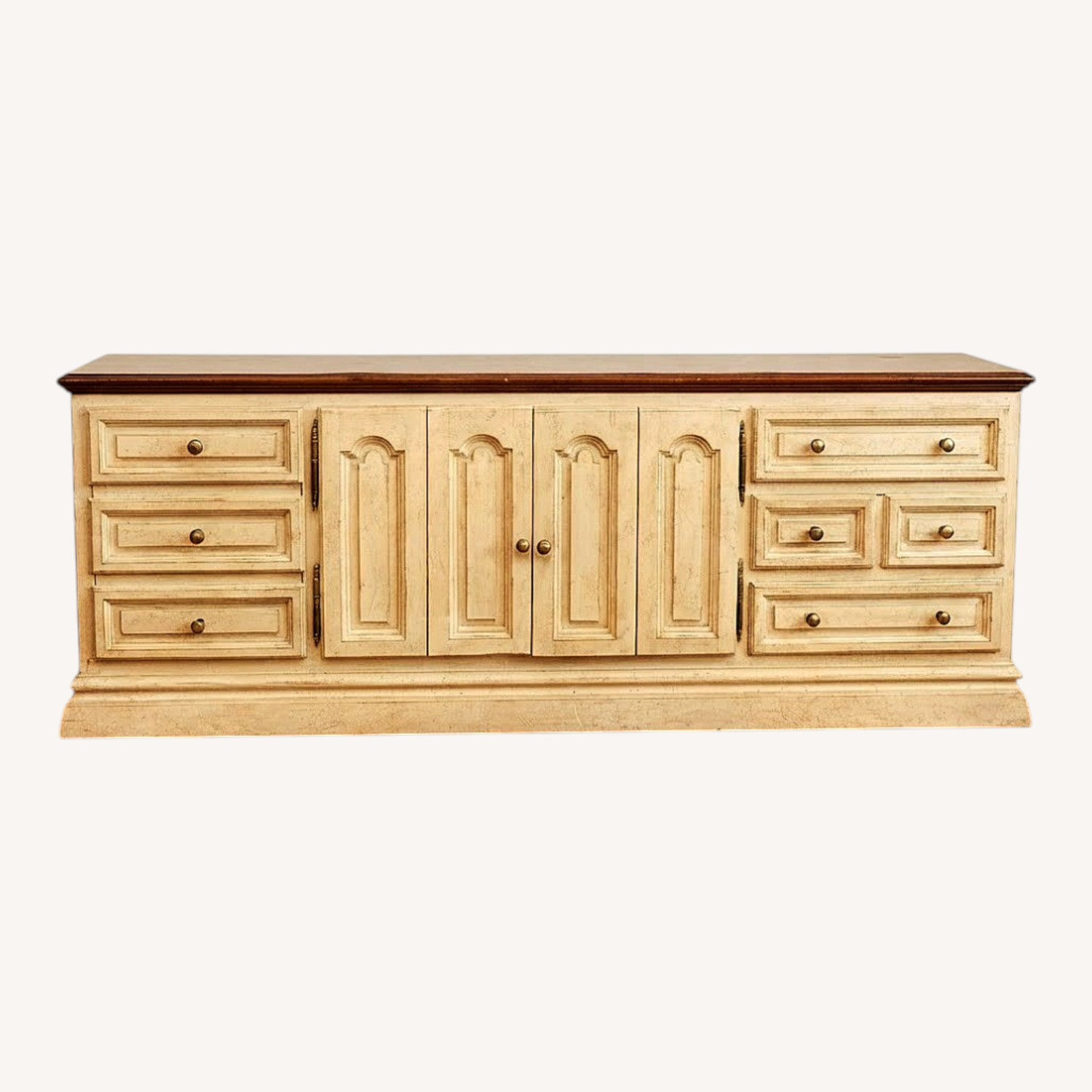 Dark Brown Wood Sideboard - image-0