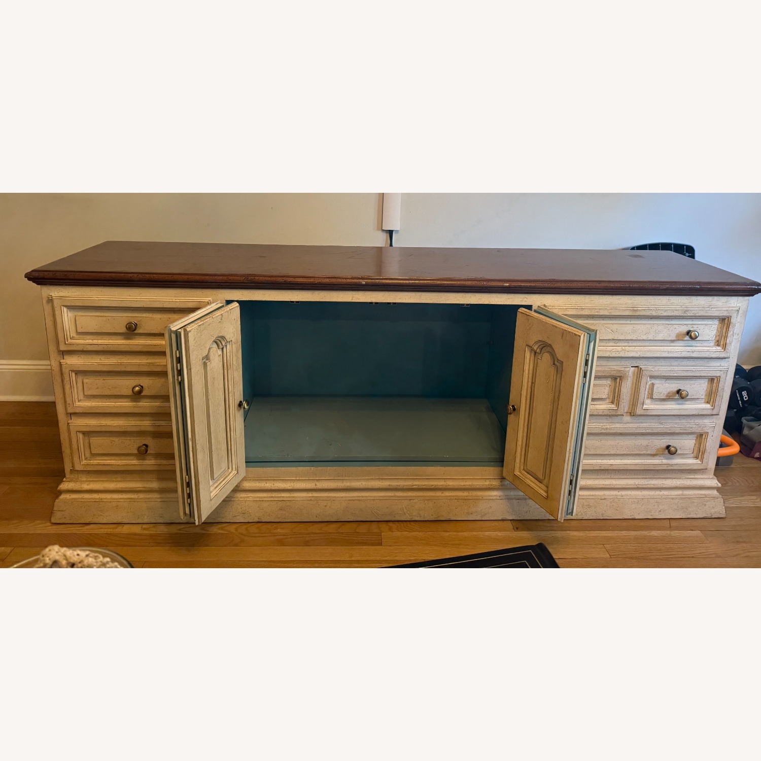 Dark Brown Wood Sideboard - image-2