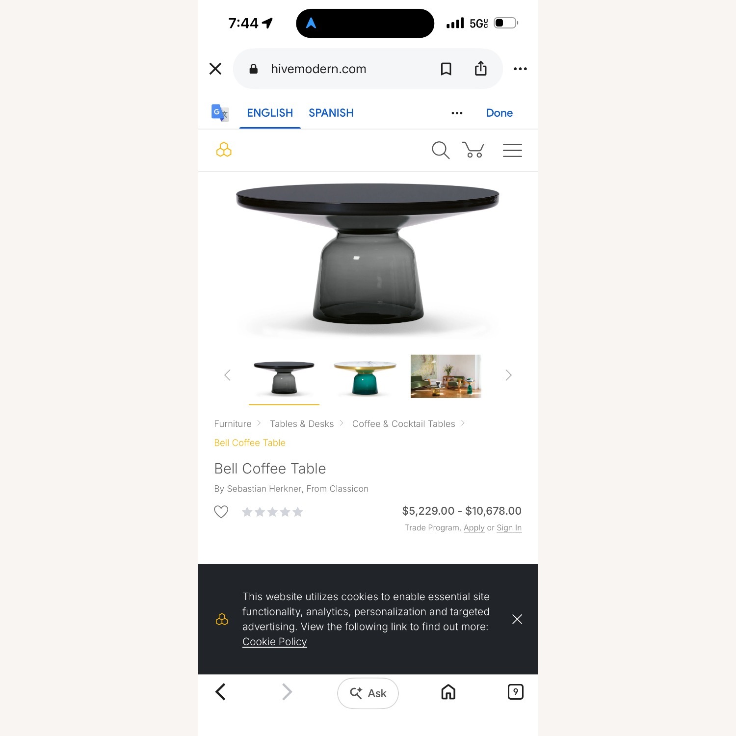 Bell Coffee Table - image-2