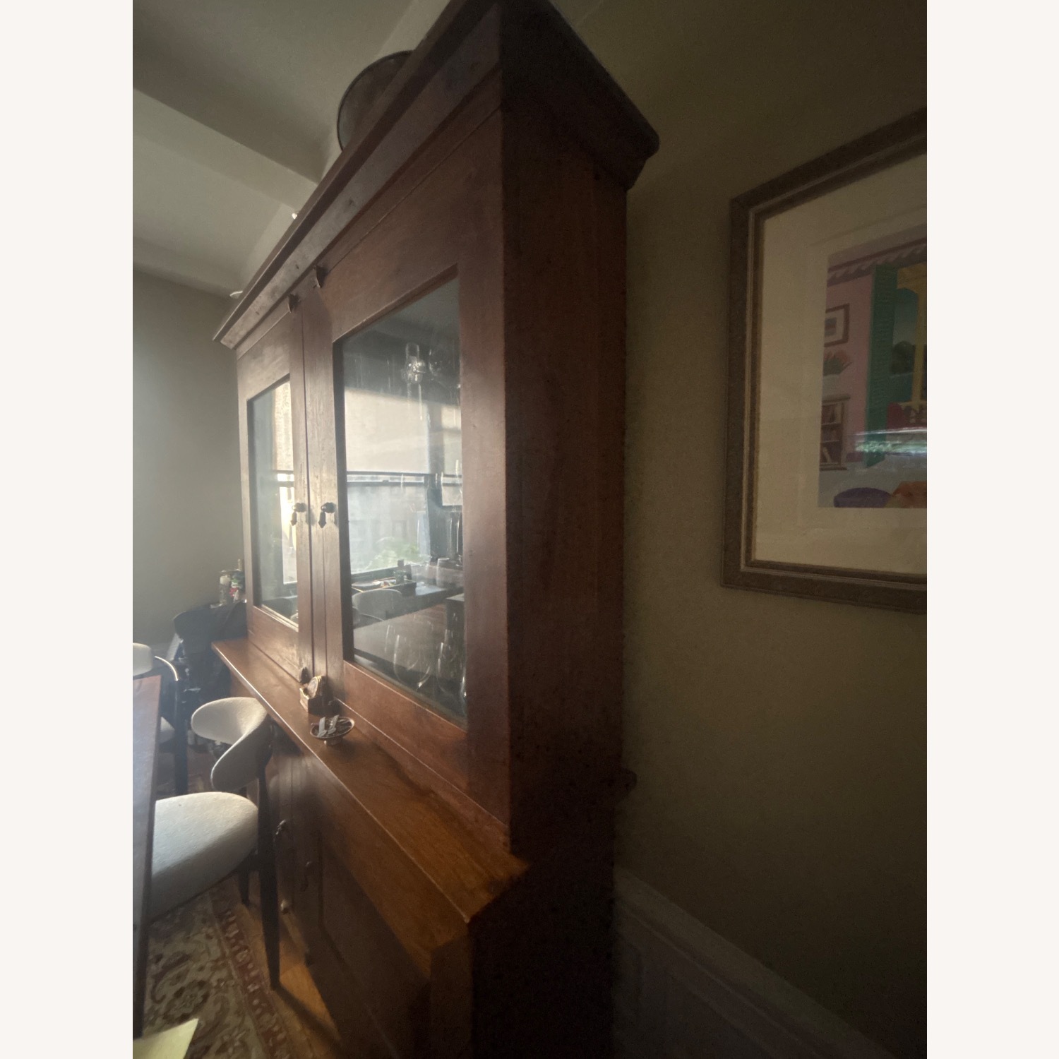 Crate & Barrel Dark Brown Wood Sideboard - image-3