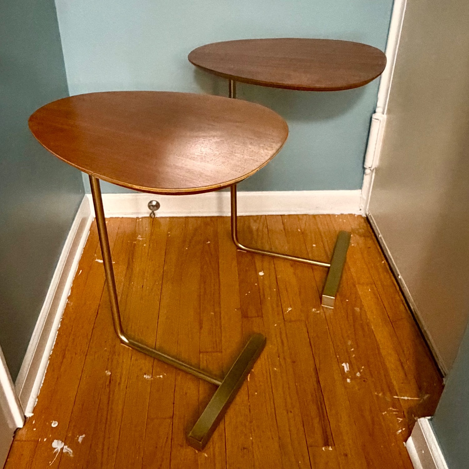 West Elm Light Brown Wood Side Tables - image-1