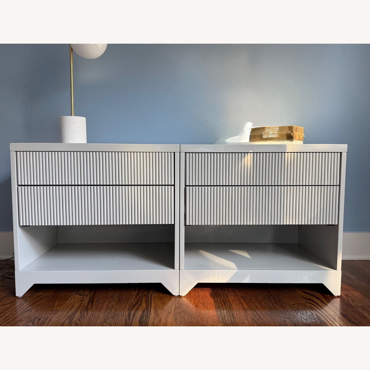 CB2 Barton Fluted Nightstands, Set of 2 - image-1