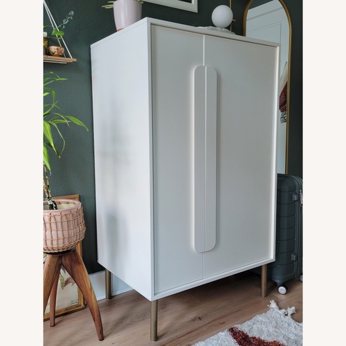 Used West Elm White Armoire for sale on AptDeco