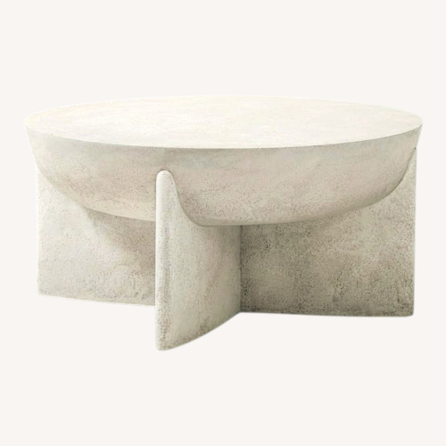 Used West Elm Stone Coffee Table for sale on AptDeco