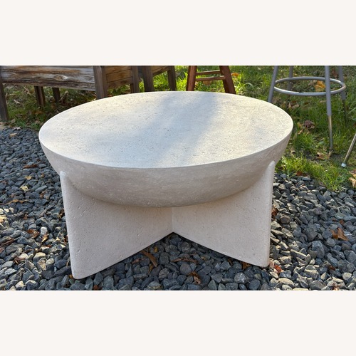 Used West Elm Stone Coffee Table for sale on AptDeco