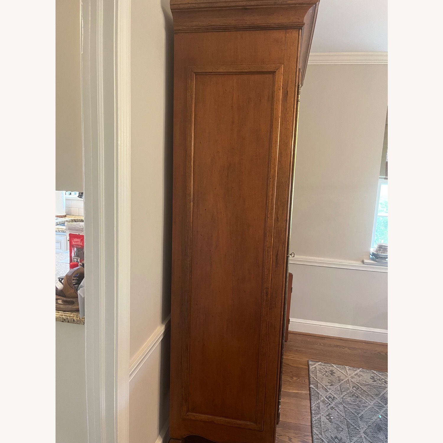 Light Brown Wood Armoire - image-4