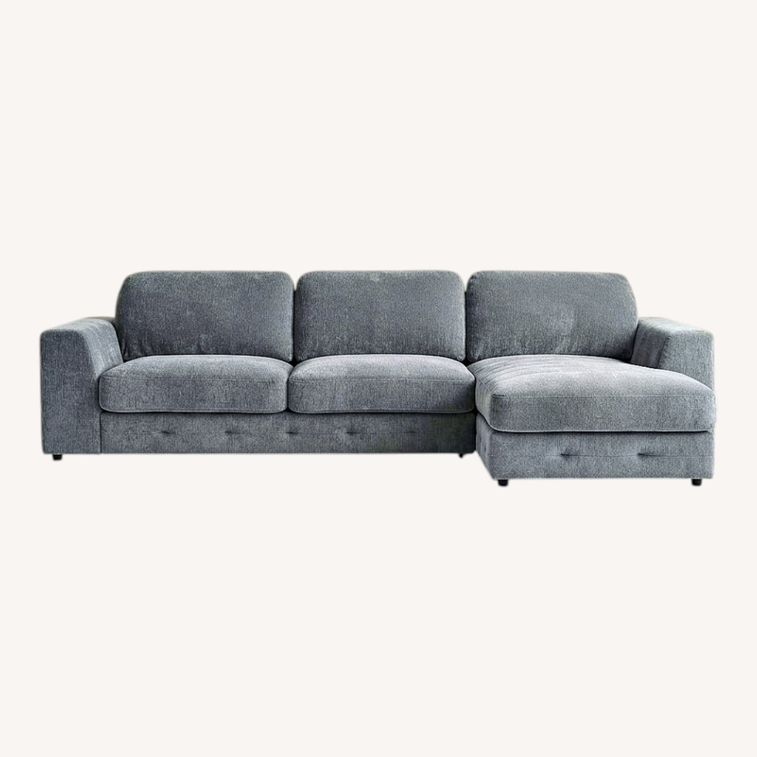 Blue/Gray 2 Piece Sectional Sofa with Chaise - image-0