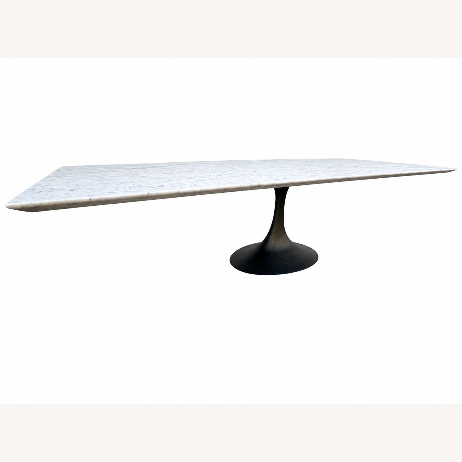 Restoration Hardware Aero Stone Dining Table 120" Carrara Marble - image-15
