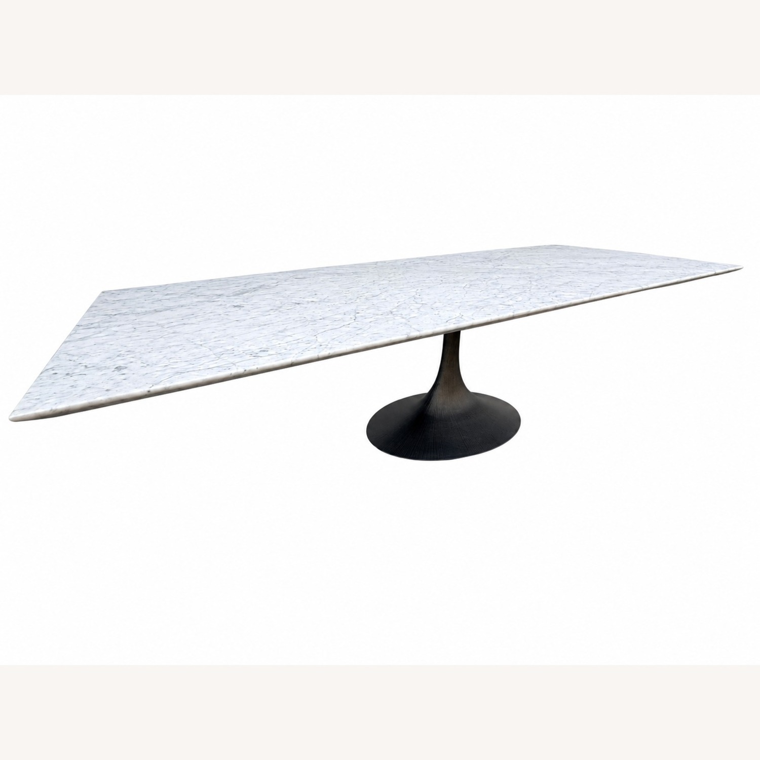 Restoration Hardware Aero Stone Dining Table 120" Carrara Marble - image-16