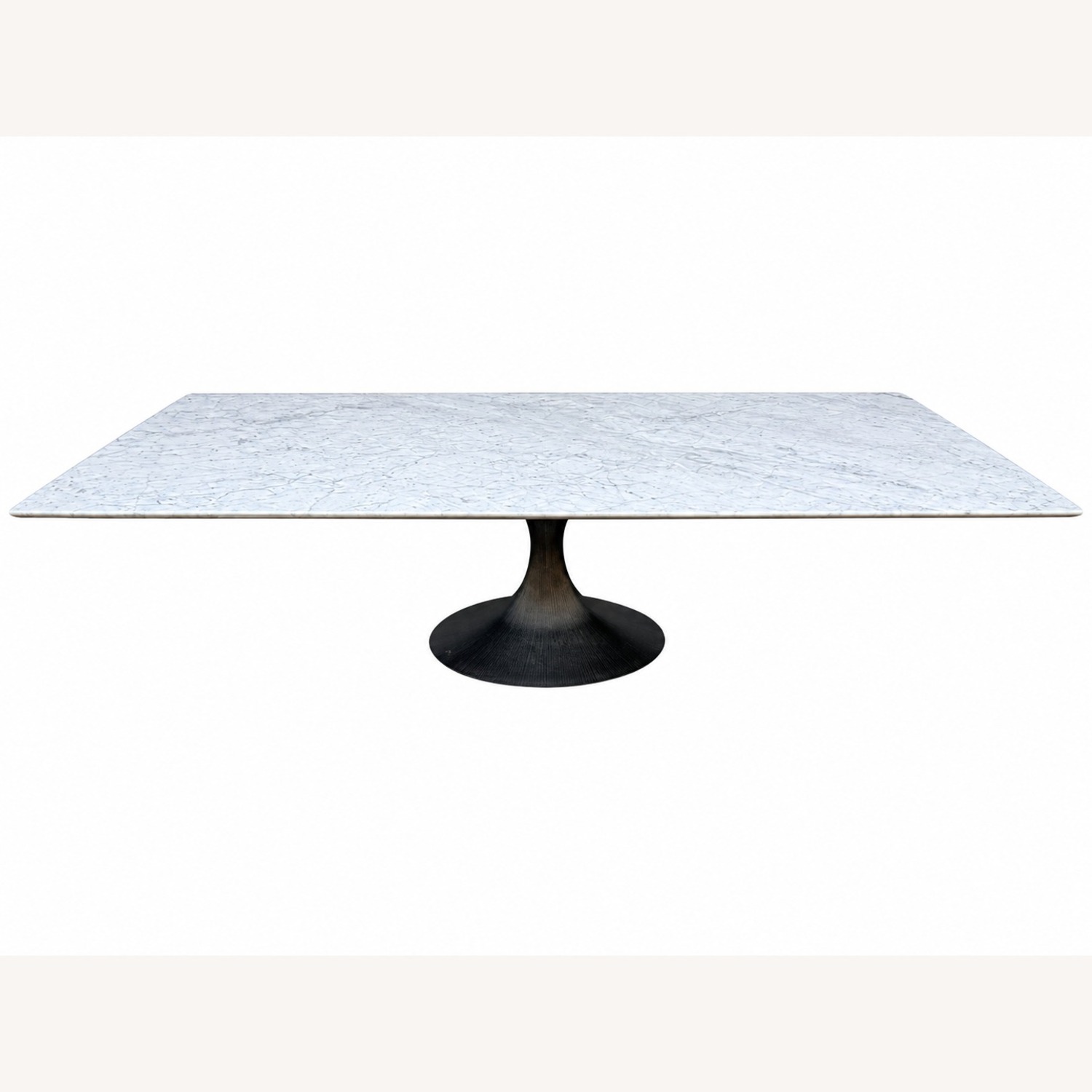 Restoration Hardware Aero Stone Dining Table 120" Carrara Marble - image-3