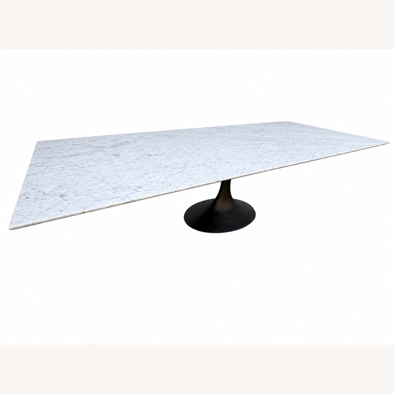 Restoration Hardware Aero Stone Dining Table 120" Carrara Marble - image-21