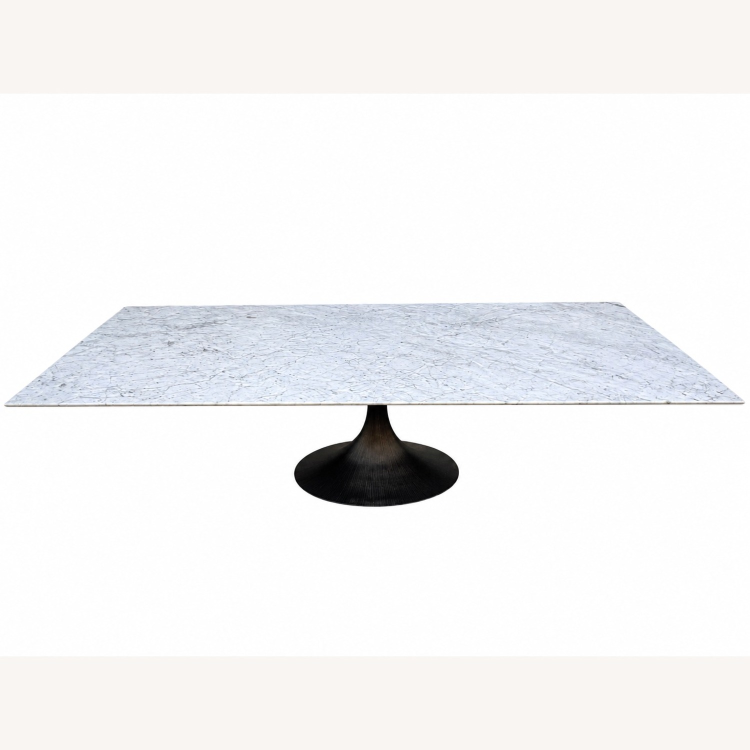 Restoration Hardware Aero Stone Dining Table 120" Carrara Marble - image-6