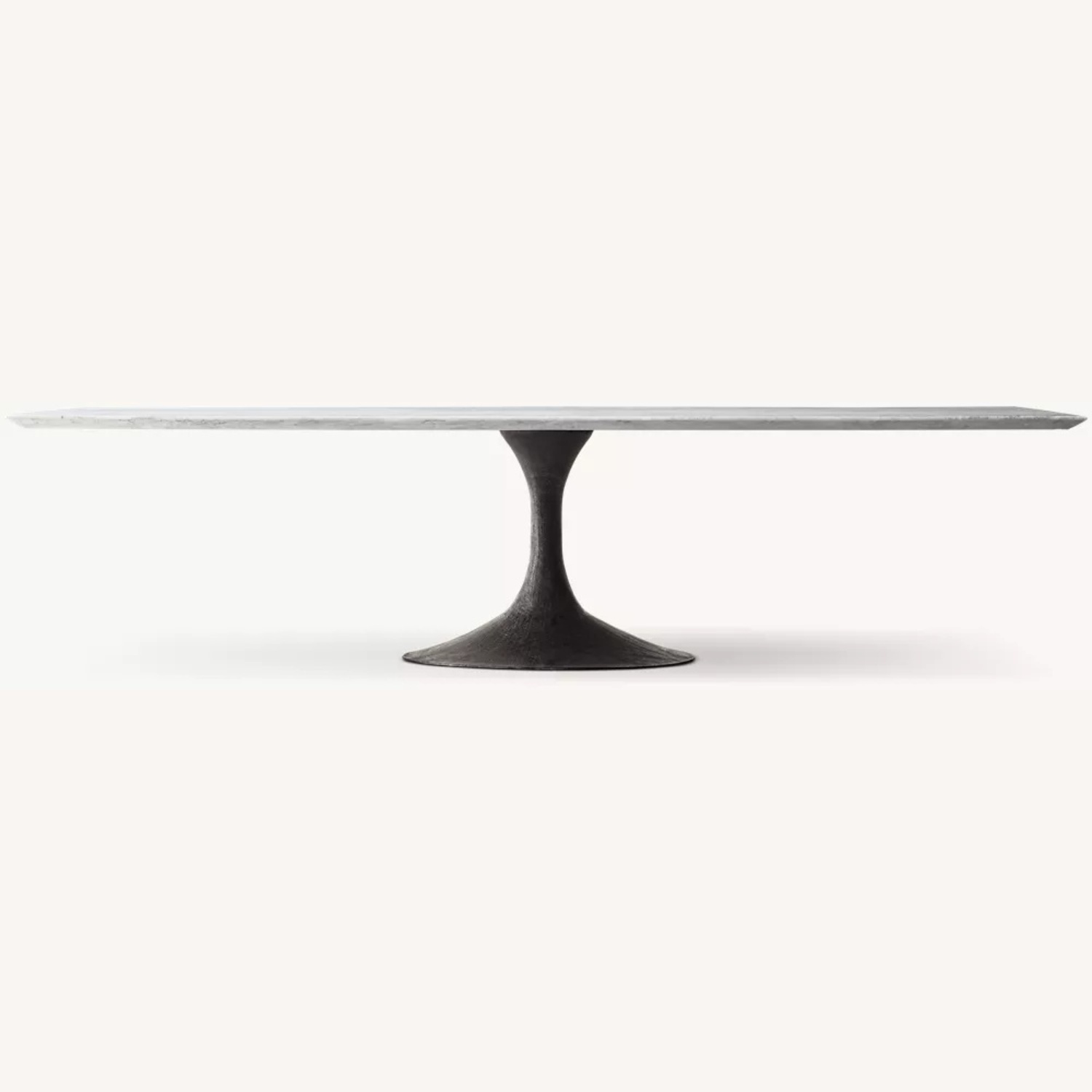 Restoration Hardware Aero Stone Dining Table 120" Carrara Marble - image-36