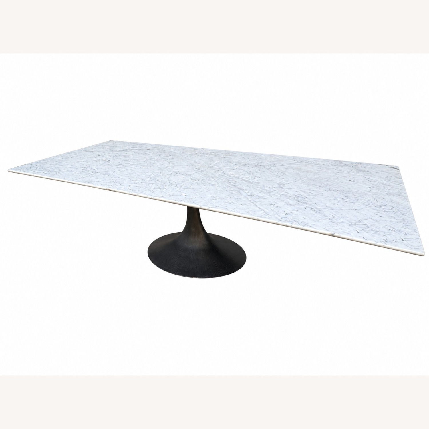 Restoration Hardware Aero Stone Dining Table 120" Carrara Marble - image-18