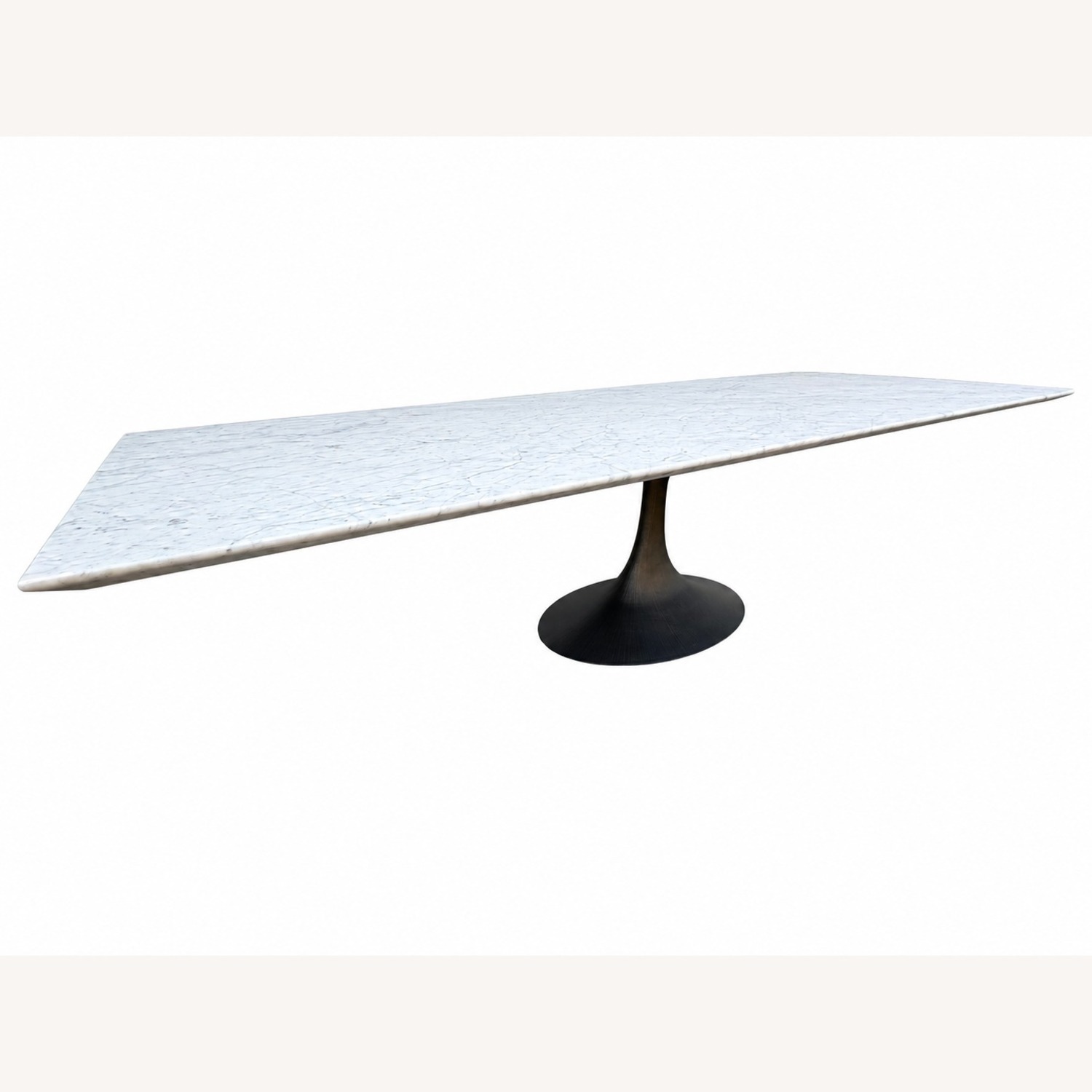 Restoration Hardware Aero Stone Dining Table 120" Carrara Marble - image-22