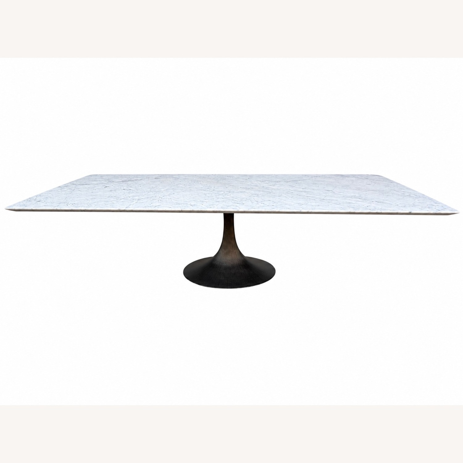 Restoration Hardware Aero Stone Dining Table 120" Carrara Marble - image-19