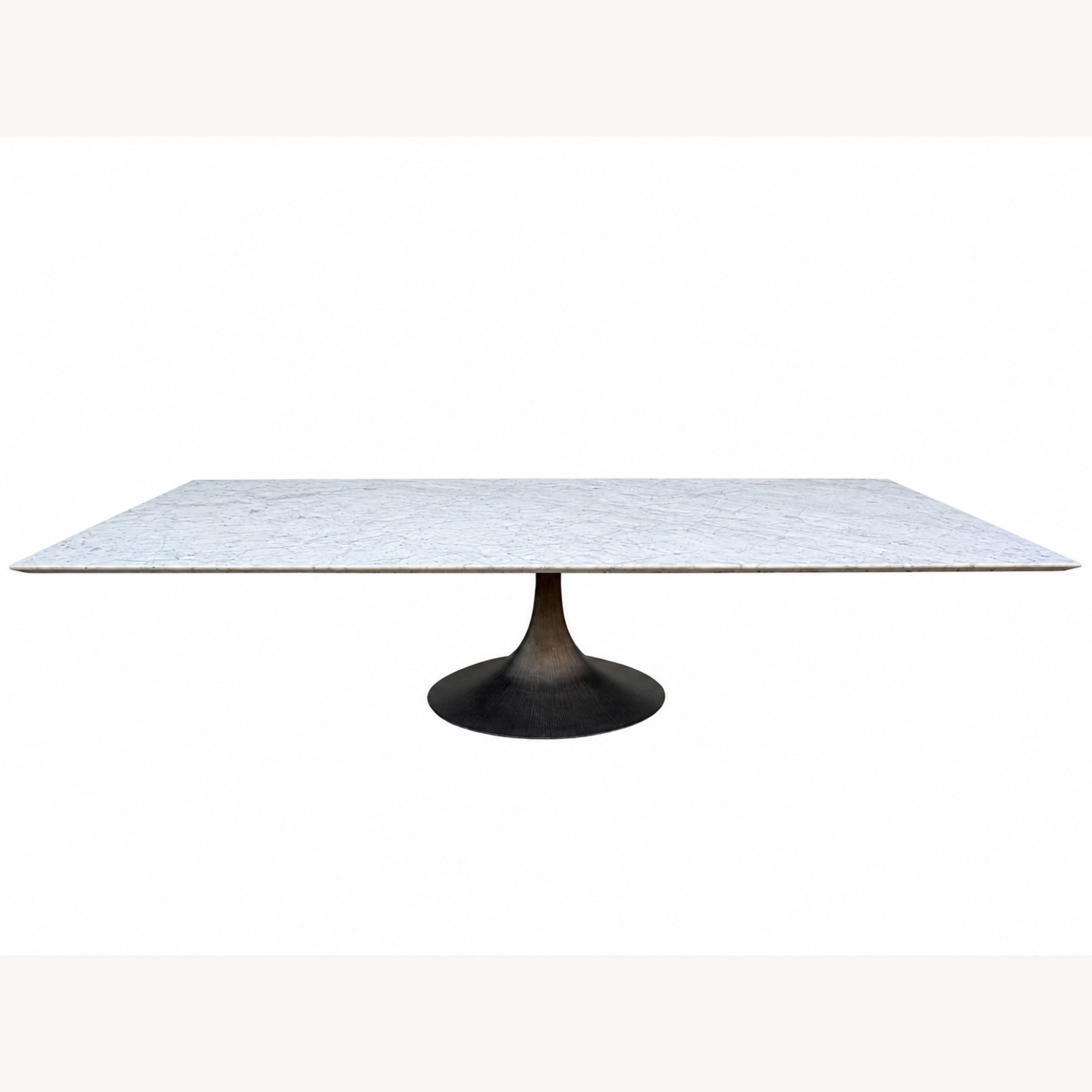 Restoration Hardware Aero Stone Dining Table 120" Carrara Marble - image-4