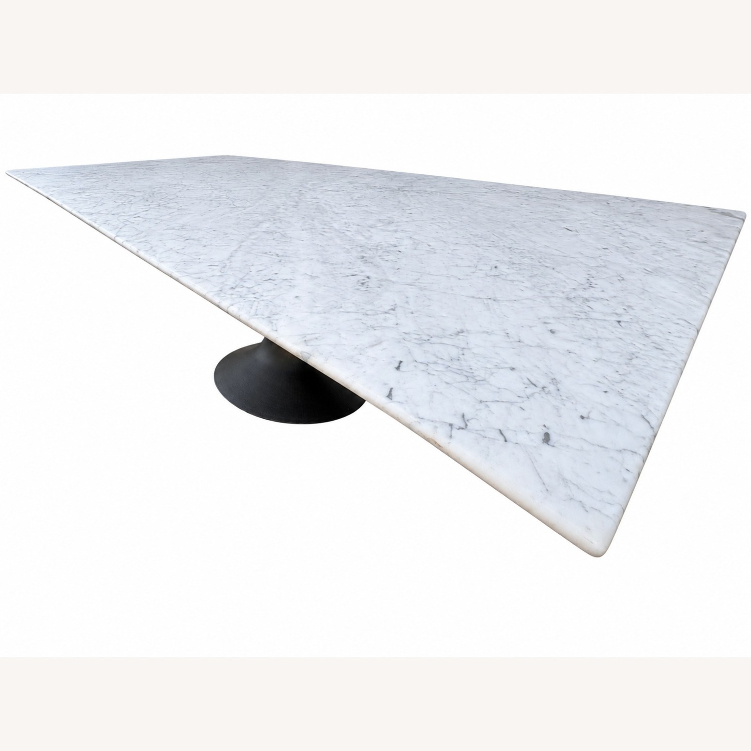 Restoration Hardware Aero Stone Dining Table 120" Carrara Marble - image-9