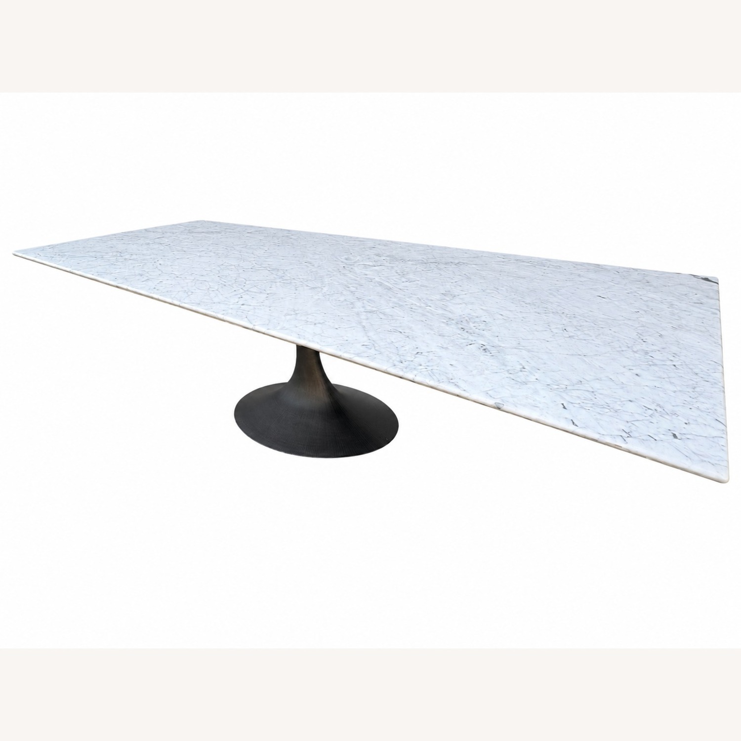 Restoration Hardware Aero Stone Dining Table 120" Carrara Marble - image-28