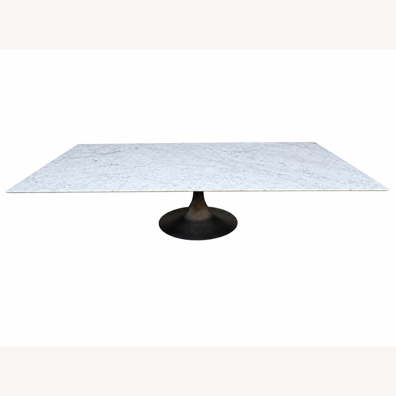 Restoration Hardware Aero Stone Dining Table 120" Carrara Marble - image-26