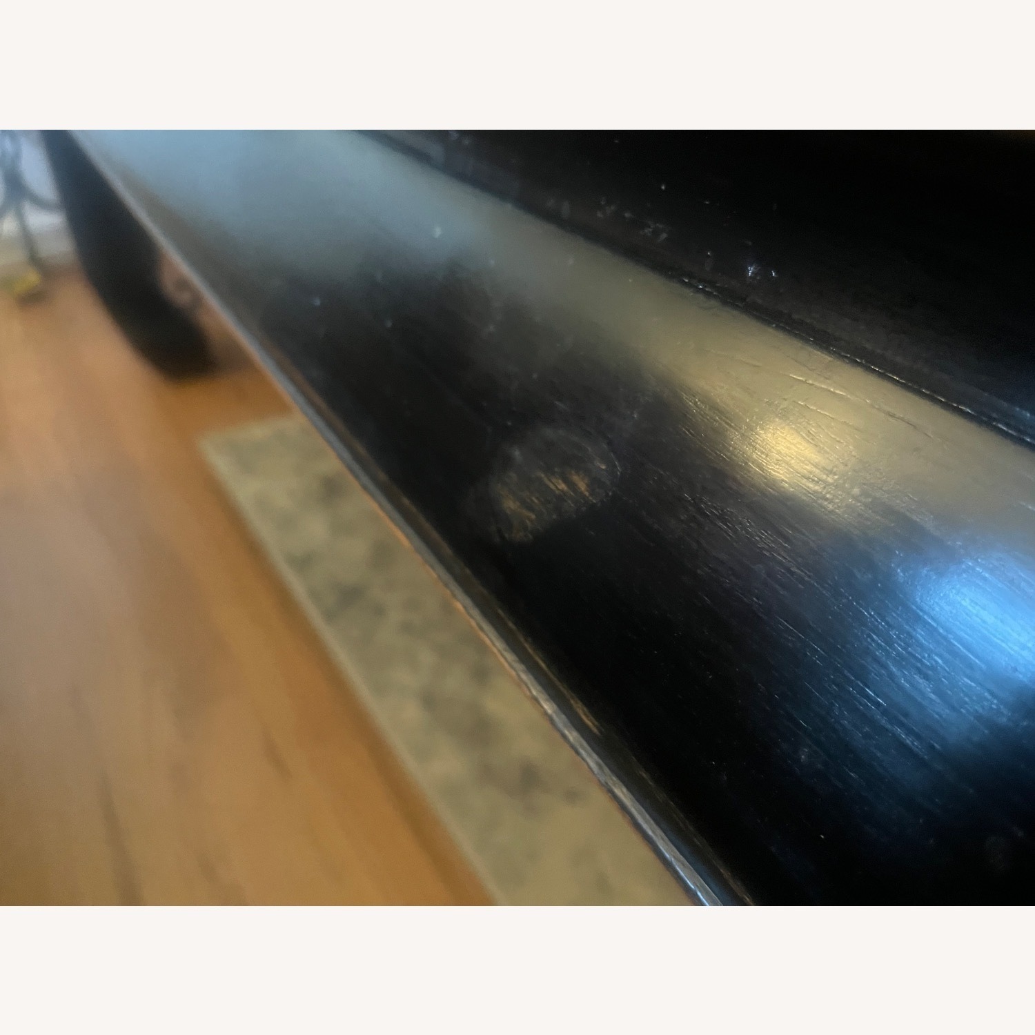 Vintage/Antique Black Wood Coffee Table - image-16