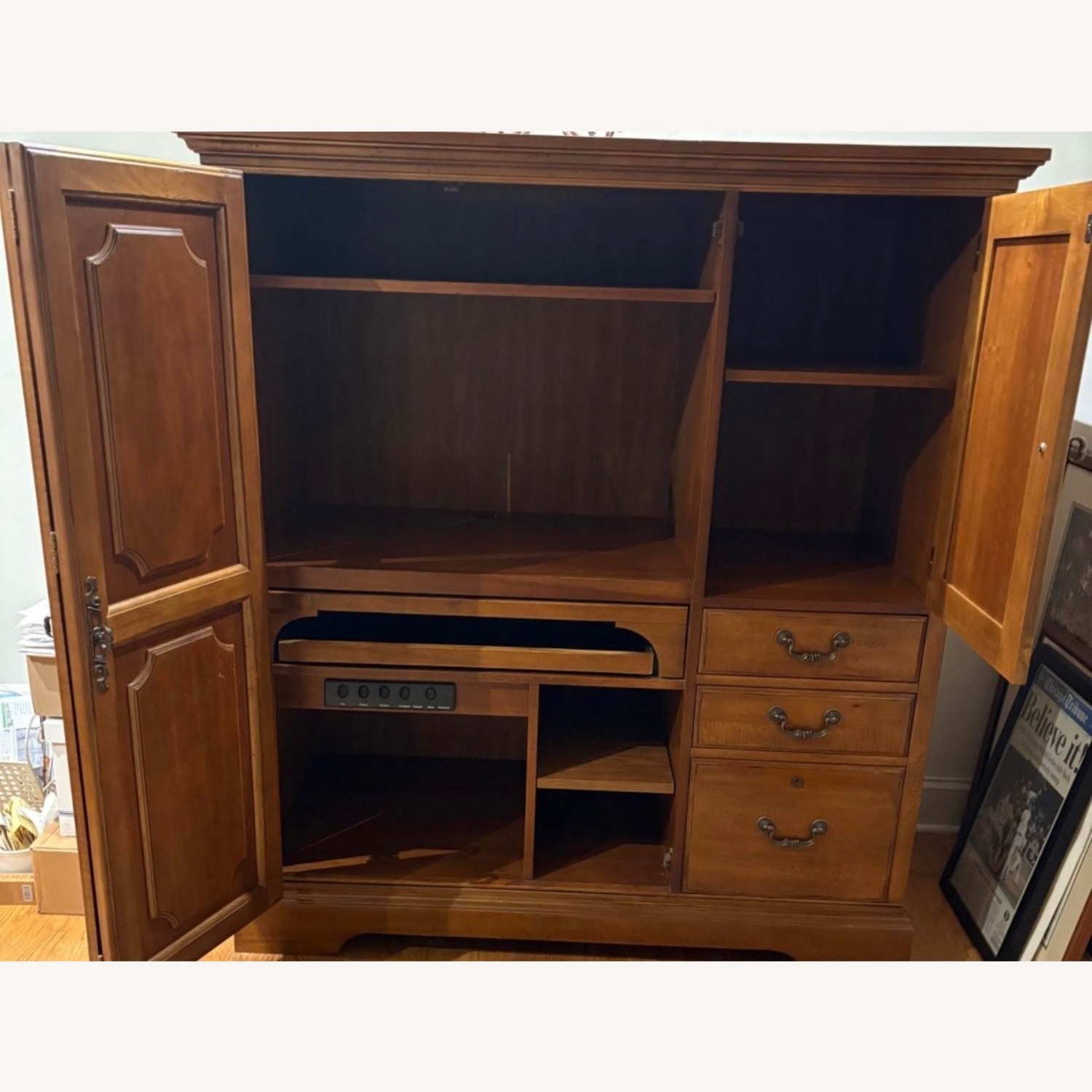 Hooker Furniture Corporation Dark Brown Armoire - image-2
