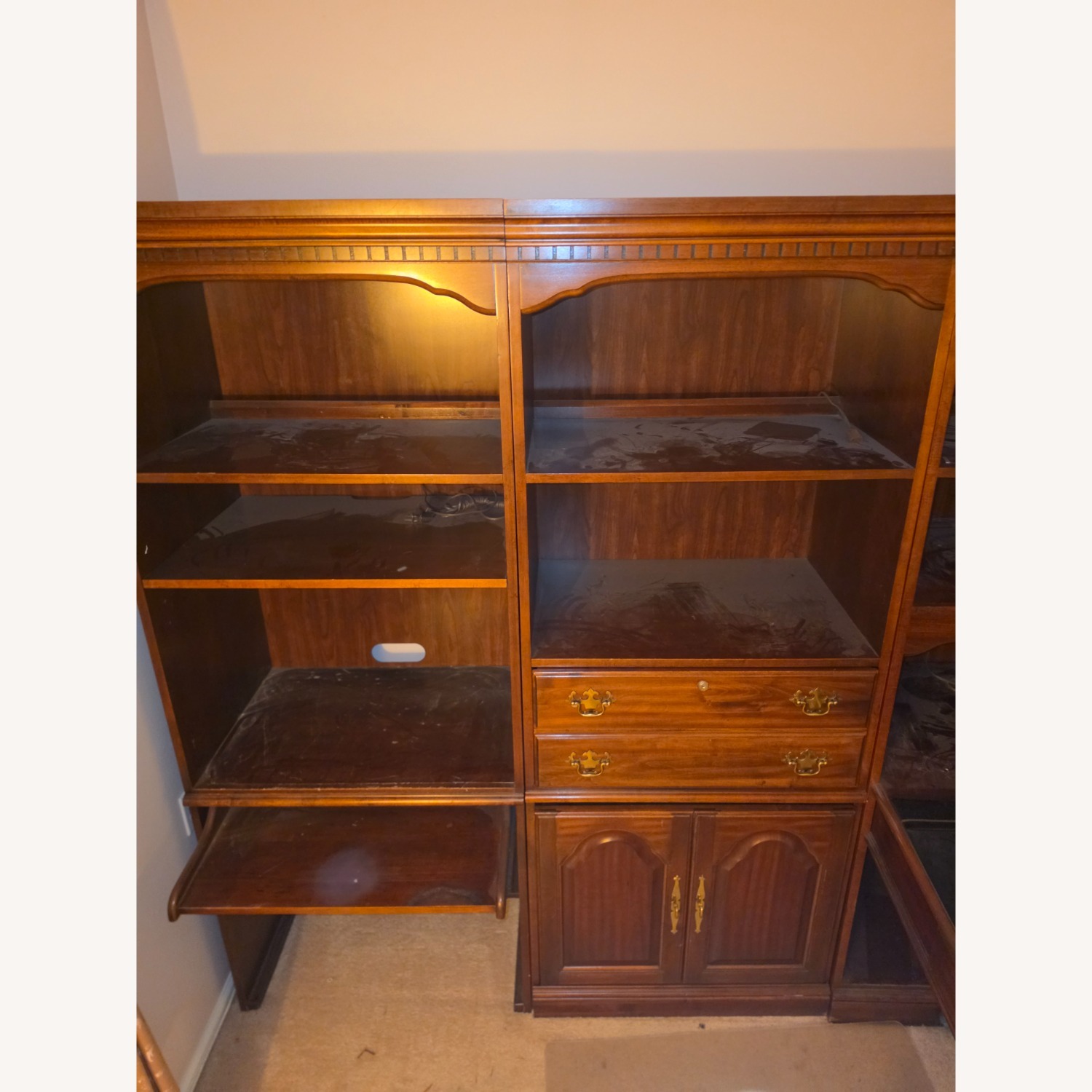 Vintage/Antique Finds Dark Brown Wood Bookcase - image-3