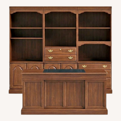 Used Vintage/Antique Finds Dark Brown Wood Bookcase for sale on AptDeco