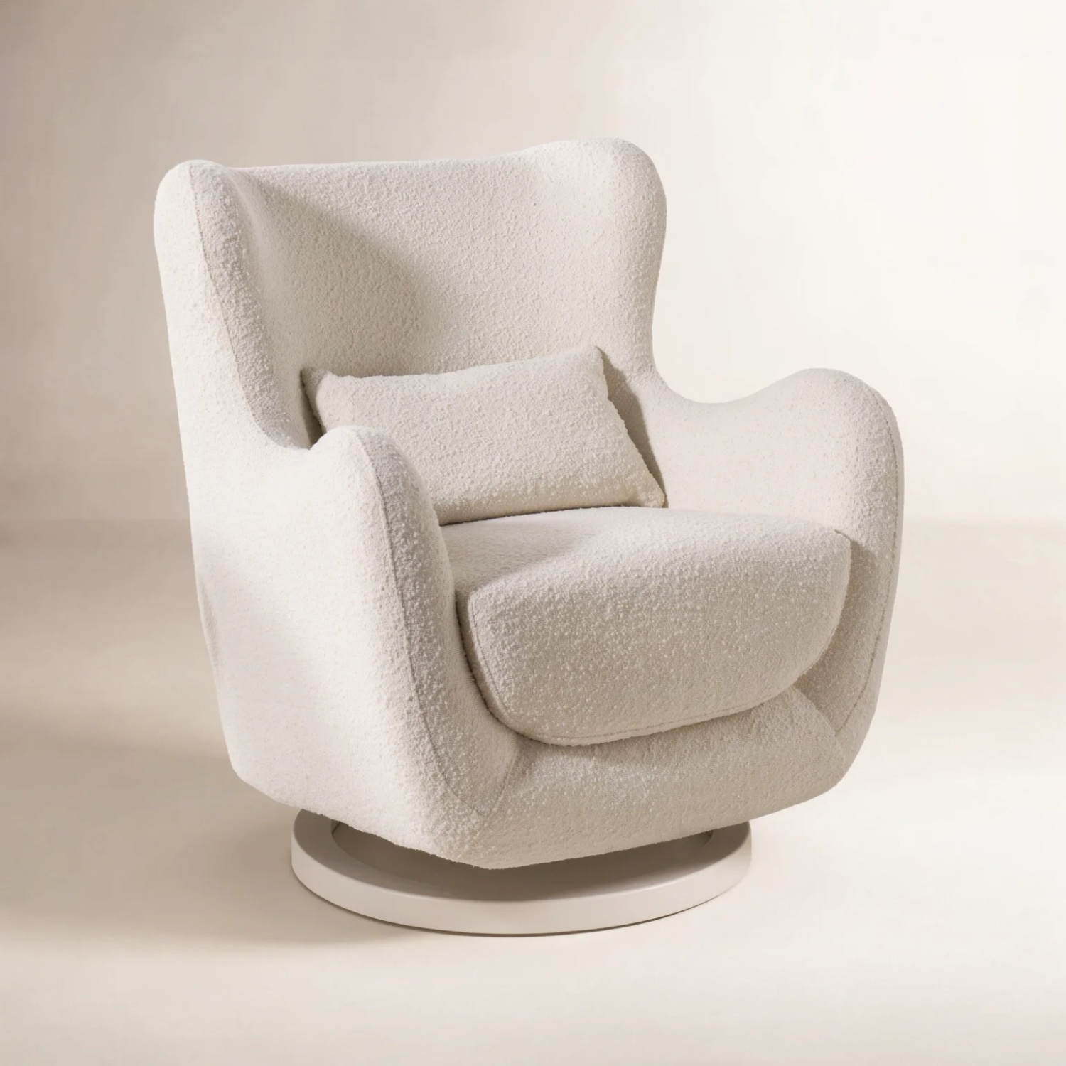 AllModern White Boucle Nursing Chair - image-7