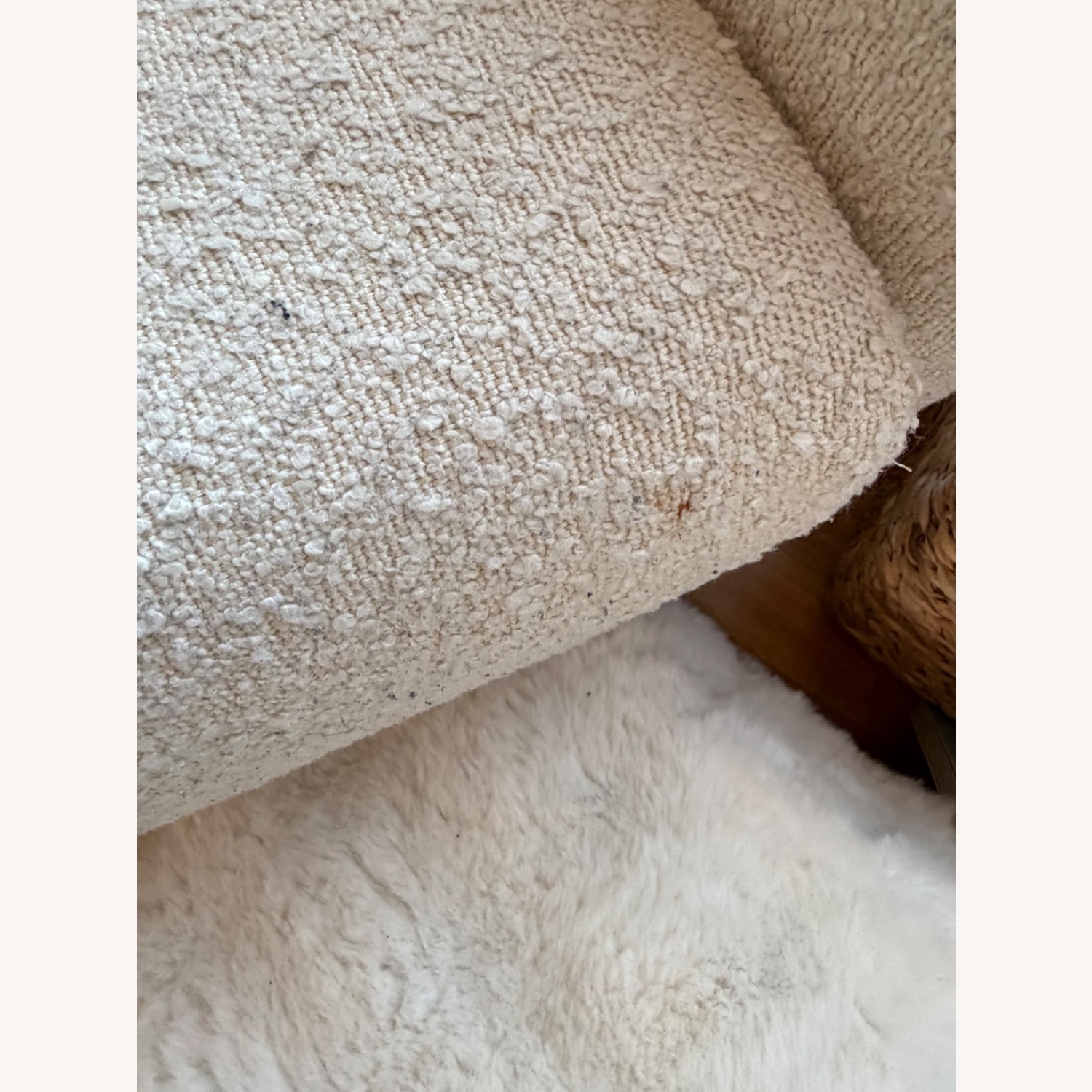 AllModern White Boucle Nursing Chair - image-5