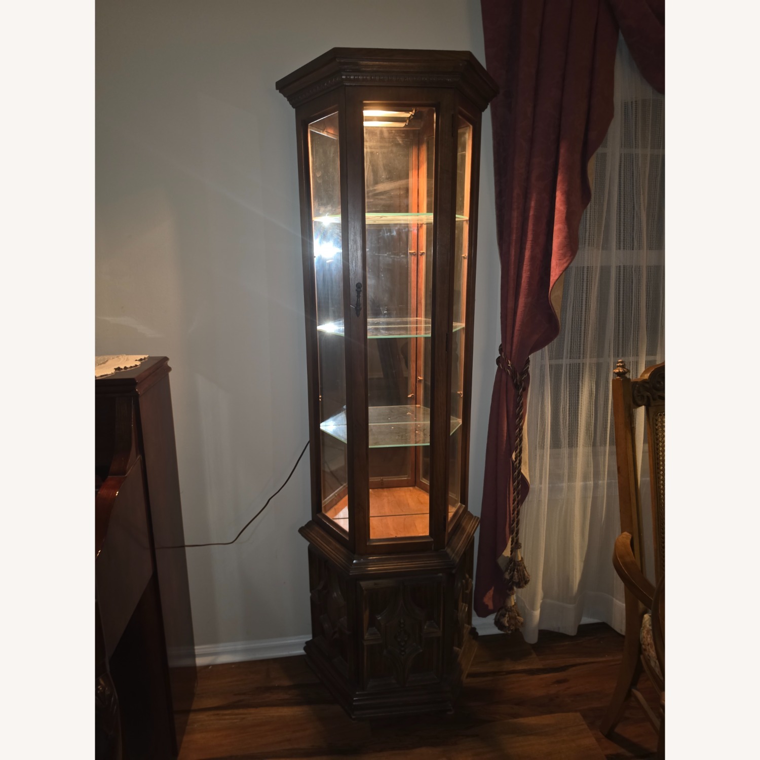 Vintage/Antique Dark Brown Wood Wall Decor - image-2