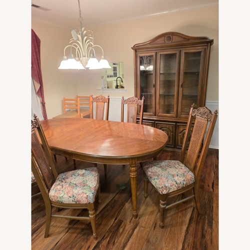 Used Vintage/Antique Light Brown Dining Table for sale on AptDeco