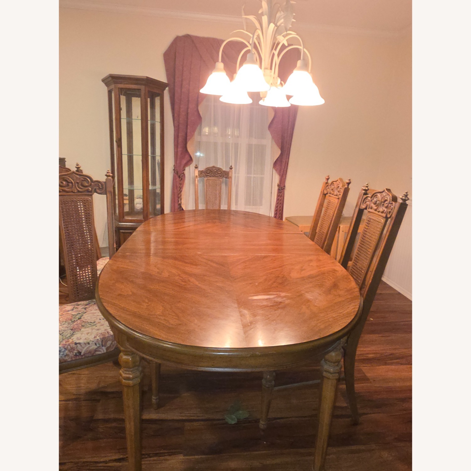 Vintage/Antique Light Brown Dining Table - image-4