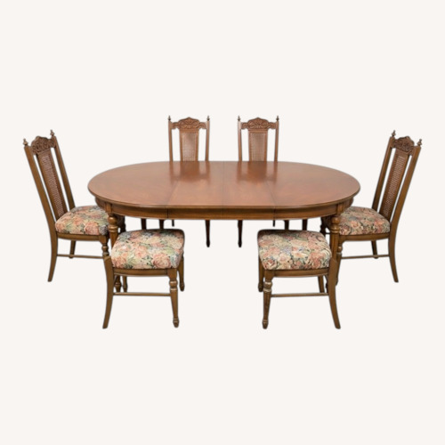 Used Vintage/Antique Light Brown Dining Table for sale on AptDeco
