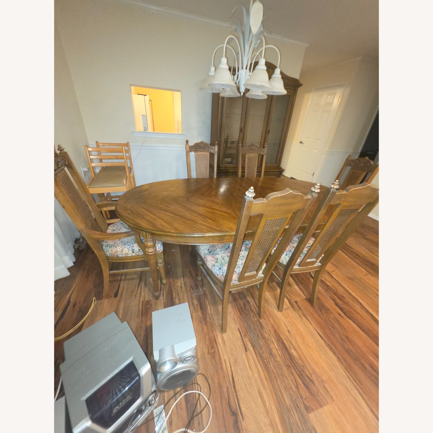 Vintage/Antique Light Brown Dining Table - image-2