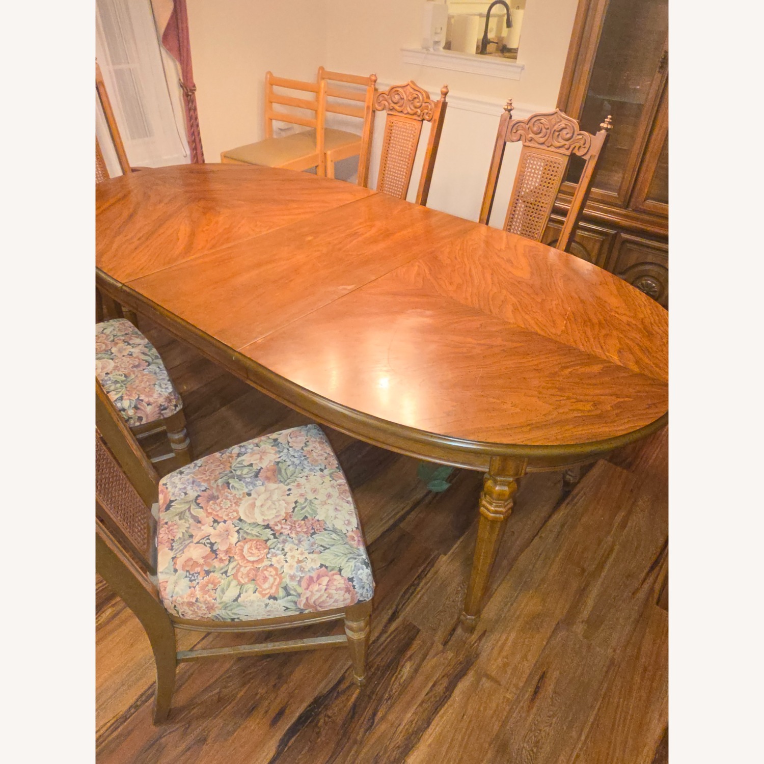 Vintage/Antique Light Brown Dining Table - image-3