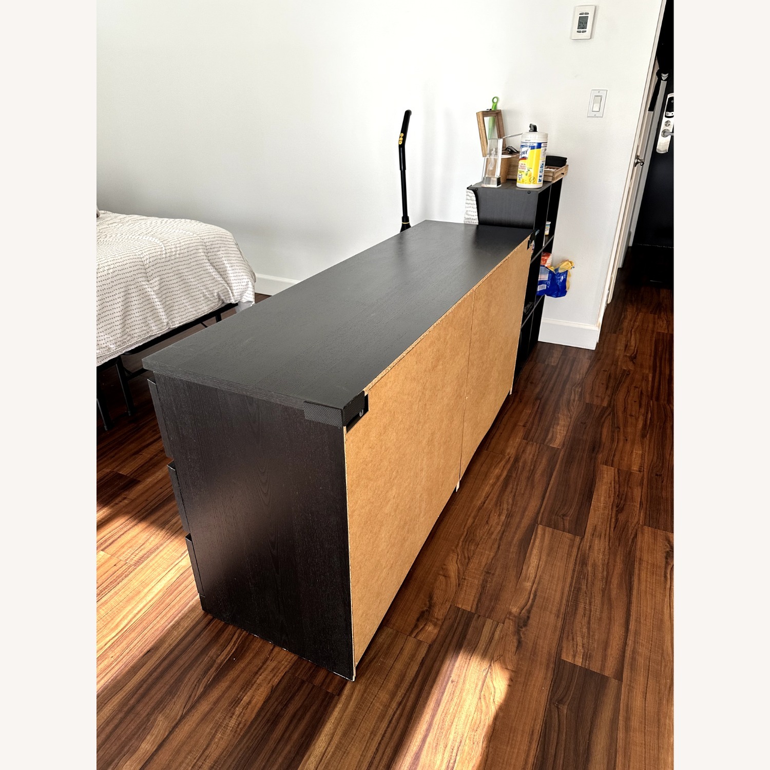 IKEA Malm Black Wood Dresser - image-3