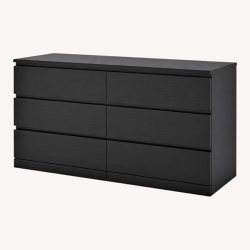 Used IKEA Malm Black Wood Dresser for sale on AptDeco