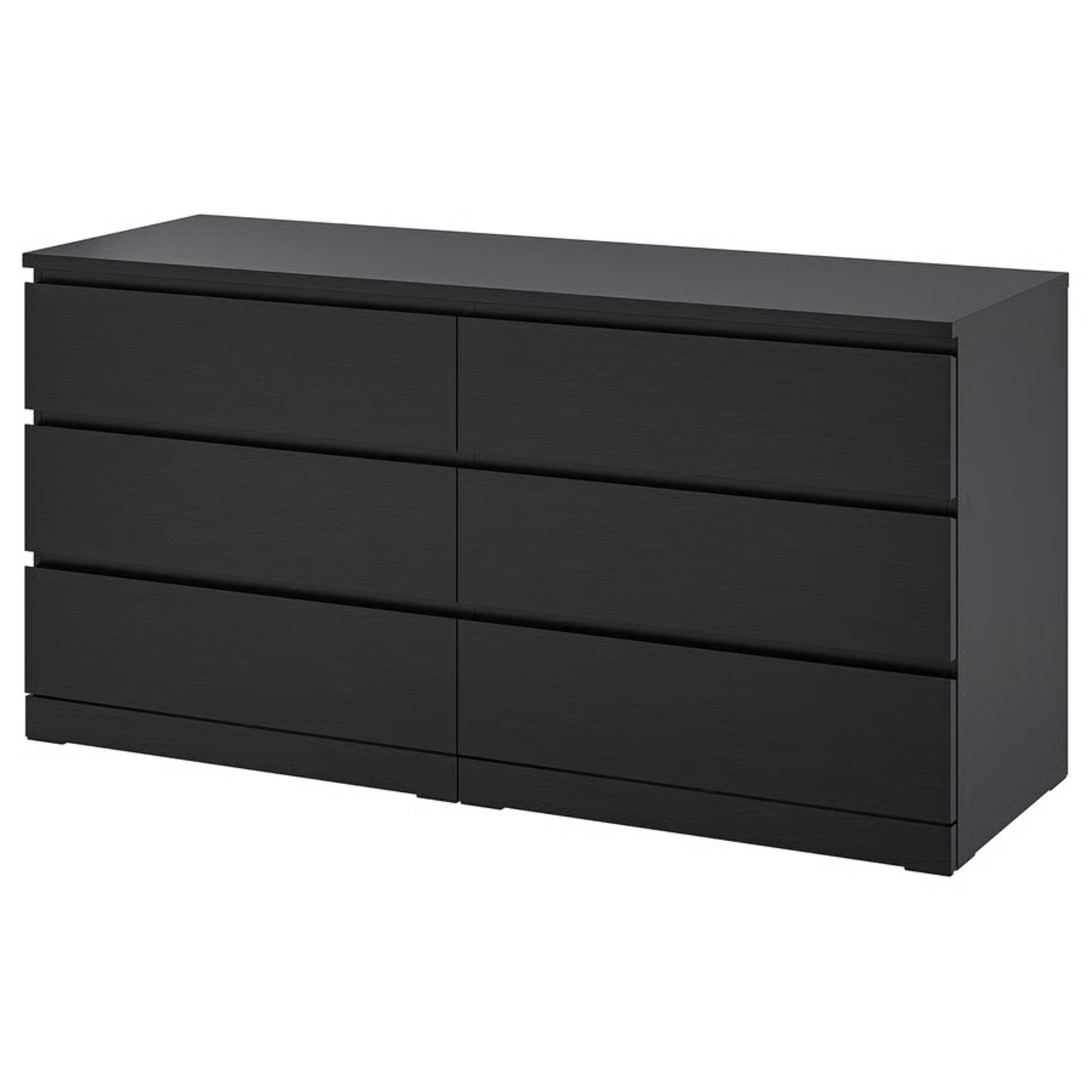 IKEA Malm Black Wood Dresser - image-5