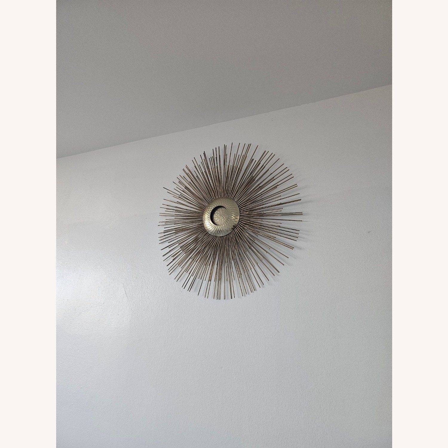 Sun Decorative Wall Hanging Metal Starburst Gold - image-1