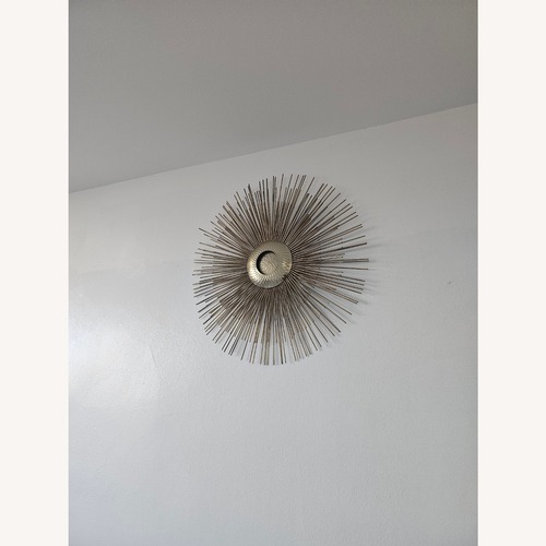 Used Sun Decorative Wall Hanging Metal Starburst Gold for sale on AptDeco