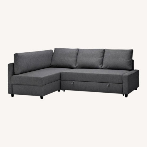 Used IKEA FRIHETEN Sleeper Sectional Dark Gray for sale on AptDeco