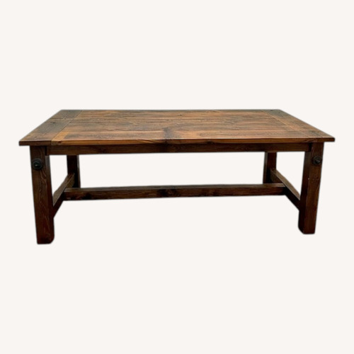 Used Custom Natural Wood Dining Table for sale on AptDeco