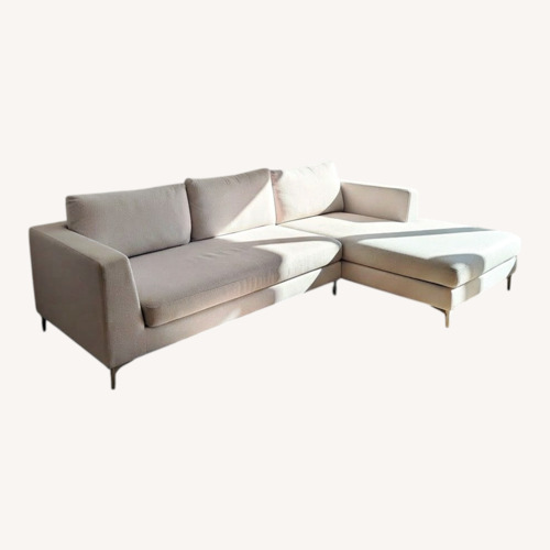 Used Comfy Beige Sectional for sale on AptDeco