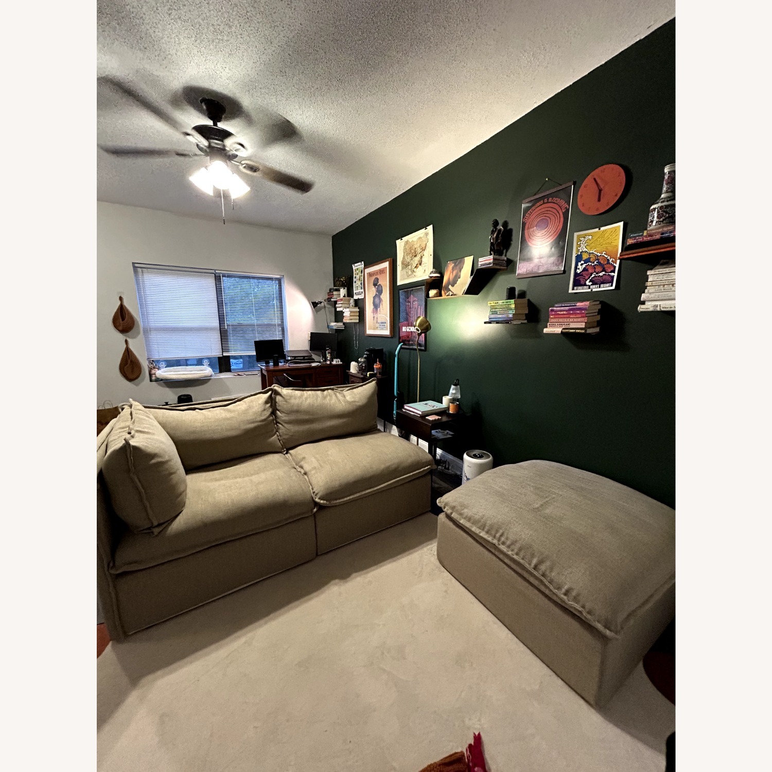Cozey 2 seat XL Sofa with Ottoman - image-4