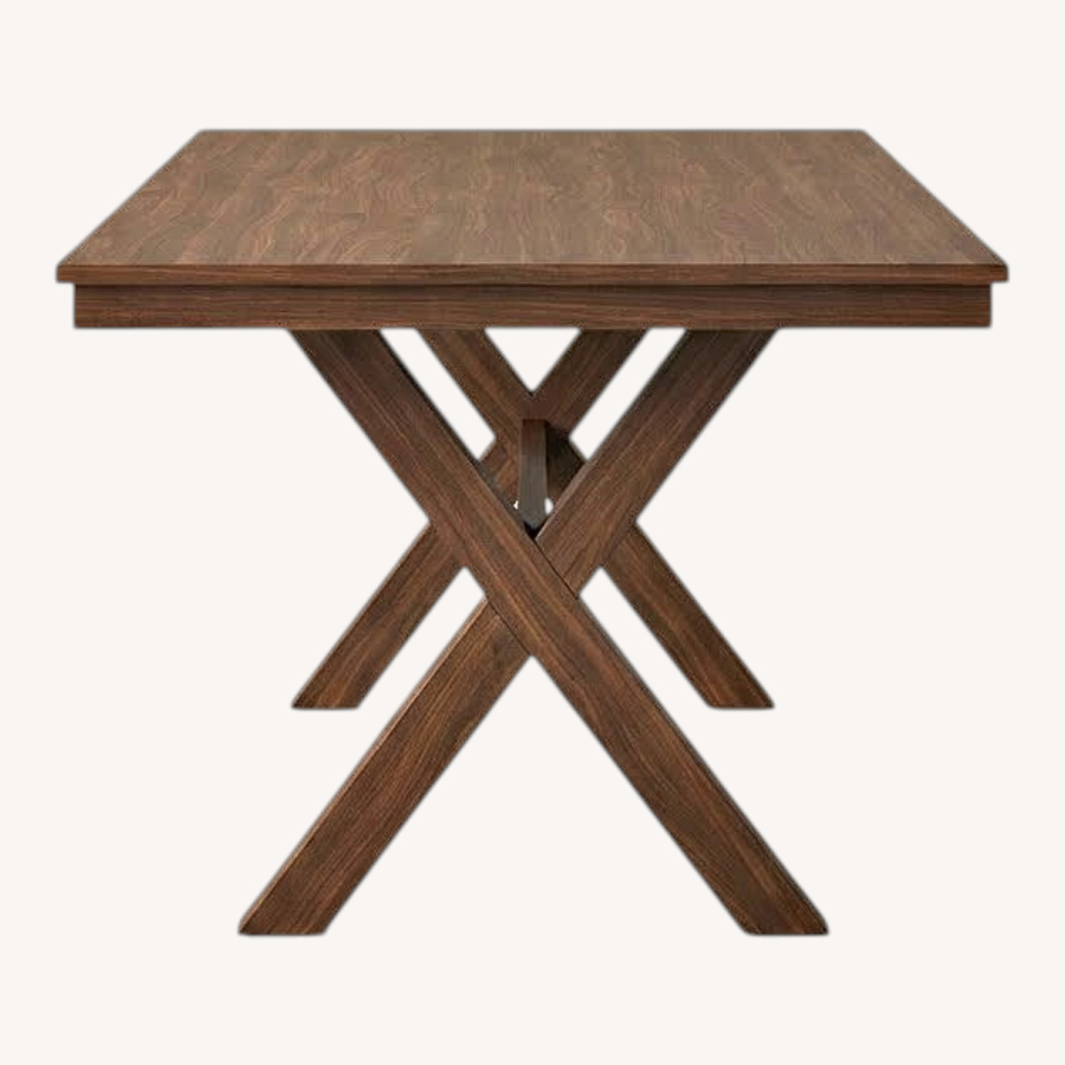Dark Brown Wood Dining Table - image-0